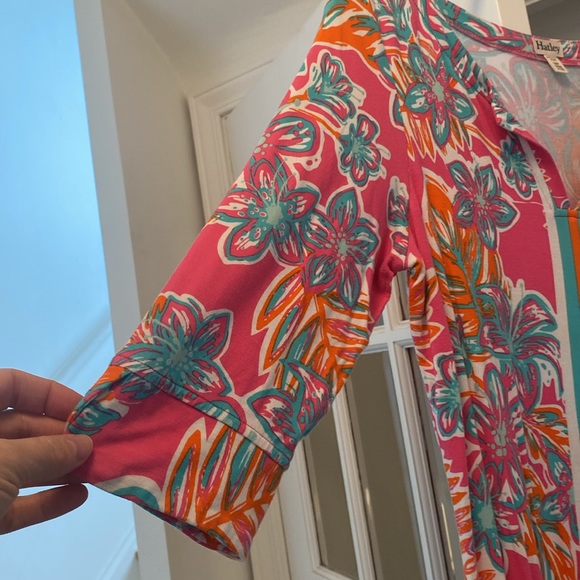 Colourful summer shift dress, flattering. - Picture 4 of 4